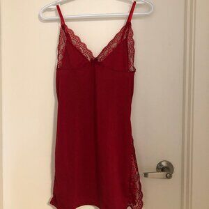Red Cutout Lingerie Dress